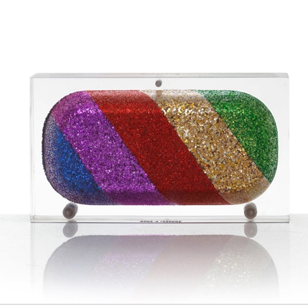 ICONIC Rainbow “PILL” Clutch by Sarah’s Bag